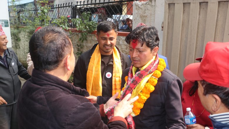 काठमाडौँ क्षेत्र नं. ६ का नेकपा एमाले उम्मेदवार अमन मास्के टोखामा घरदैलो अभियानमा सक्रिय