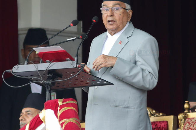 गणतन्त्र दिवसमा राष्ट्रपतिको ऐतिहासिक सम्बोधन, टुँडिखेलमा विशेष समारोह सम्पन्न