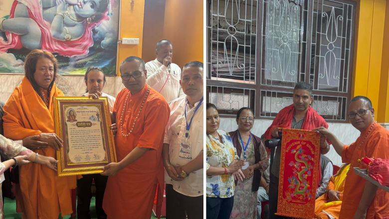 सिक्किममा जगद्गुरु शिवशक्ति बाबा र पत्रकार कुमार भट्टराई भव्य सम्मानित