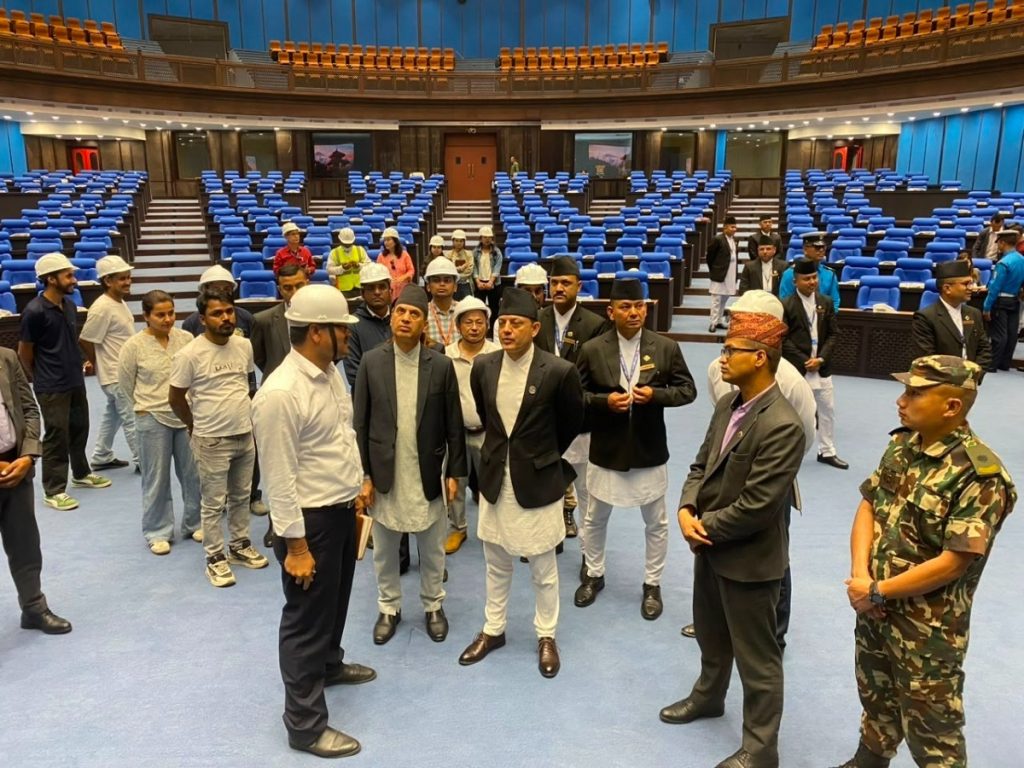 संसद भवन निर्माणमा ढिलाइ भएपछि सभामुख अर्याल आक्रोशित, दैनिक एक करोड जरिवानाको चेतावनी