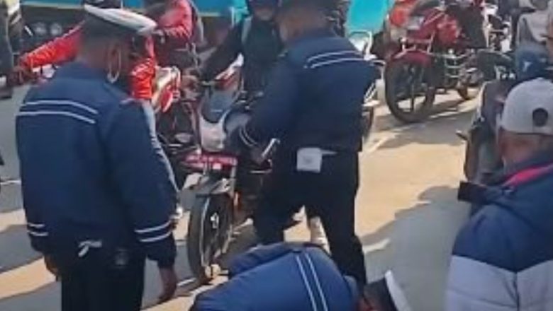 ट्राफिक कारबाहीबाट १७ लाखभन्दा बढी राजस्व सङ्कलन