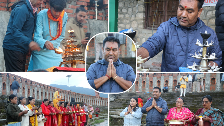 महागङ्गा आरती शङ्खमूल मोक्षधाममा सम्पन्न