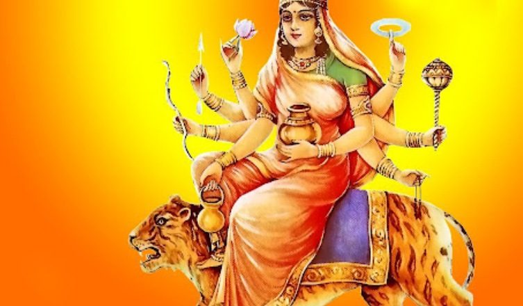 नवरात्रको तेस्रो दिनः माता चन्द्रघण्टाको विधिपूर्वक पूजा–आराधना गरिँदै